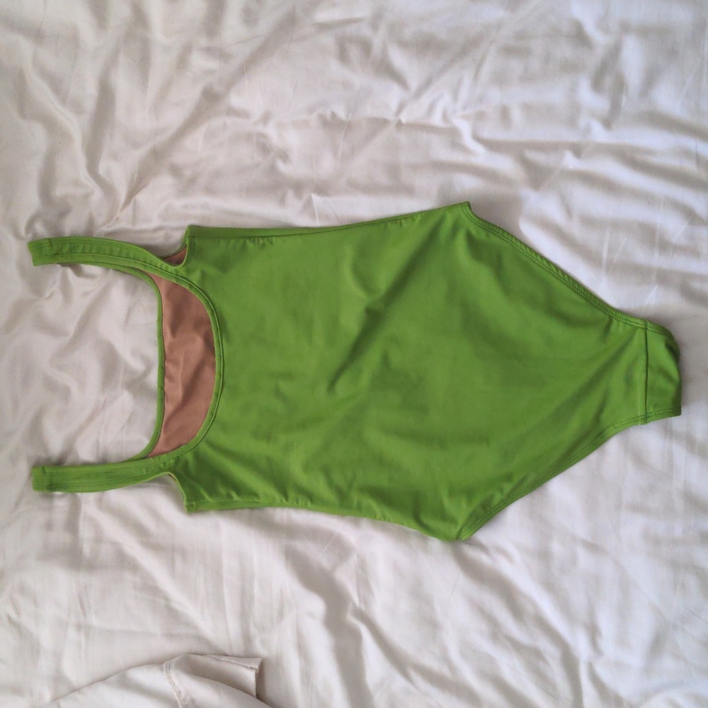 Nu Swim Tomato One Piece Swimsuit in Grass - Picture 2 of 5
